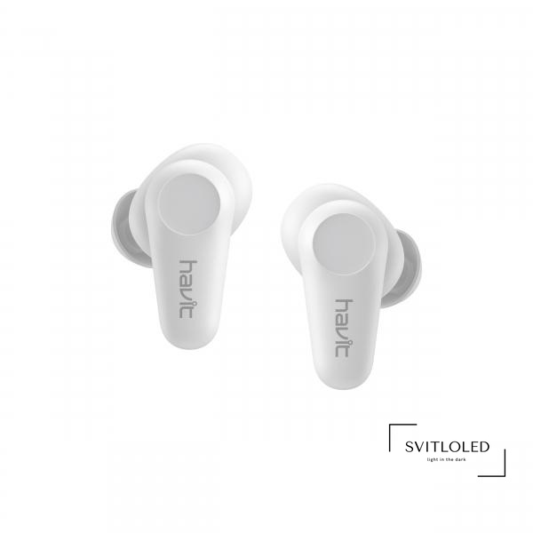 Безпровідні навушники Havit TW915 TWS 40mAh х 2 Білий (26092), Бездротові, Bluetooth, Вакуумні, Білий, 20Hz-20kHz, 10, 22dB, 10, 32, 6, 2