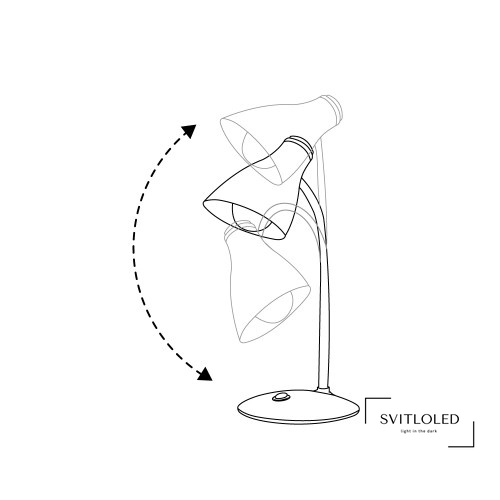 Настільна лампа Feron 7 Вт 5000К Білий (DE1727)