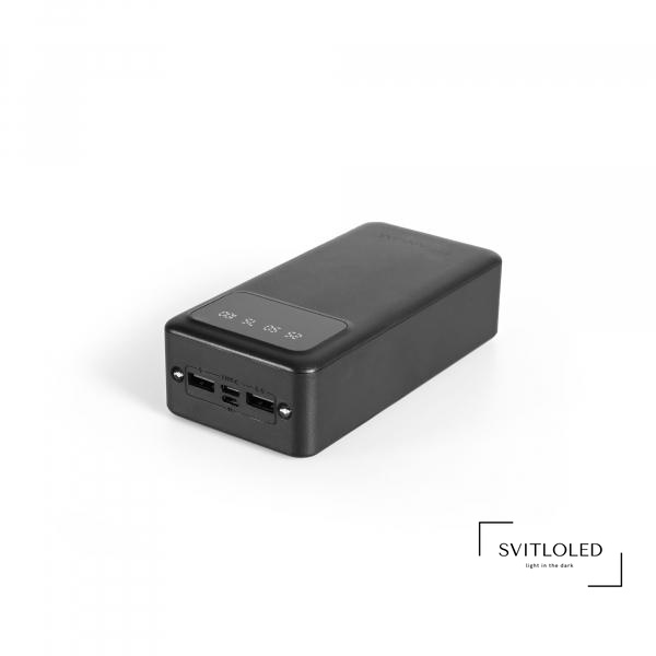 Повербанк Titanum OL03 30000 mAh Чорний (27483), 30000, 2, Micro USB, Type-C, 2USB, 140mm х 69mm х 38mm, 600 г, Чорний