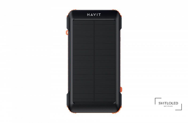 Повербанк Havit HV-PB5126 із сонячною панеллю та ліхтариком 20000 mAh (27558)