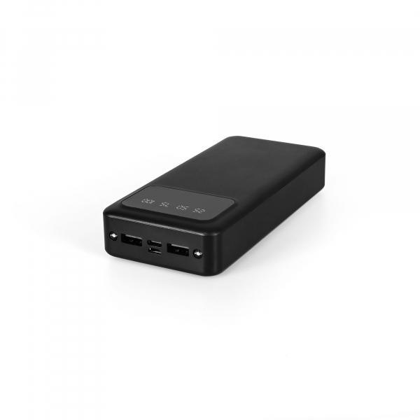Повербанк Titanum OL22 20000 mAh Чорний (27480), 20000, 2, Micro USB, Type-C, 2USB, 140mm х 68mm х 28mm, 410 г, Чорний