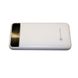 Повербанк з ліхтариком ElectroHouse 10000 mAh type-c Білий (EH-P-01-W), 10000, 2, USB|USBx2|micro USB|Type-C, 139х68х15 мм, Білий
