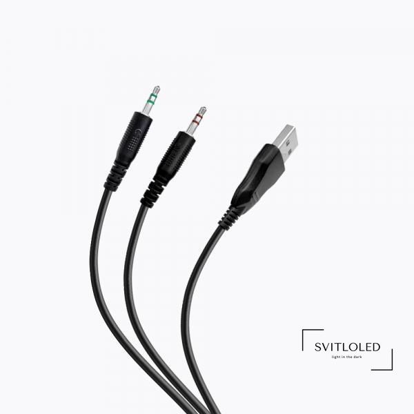 Навушники з мікрофоном Havit HV-H2011D USB + 3,5мм (25632)