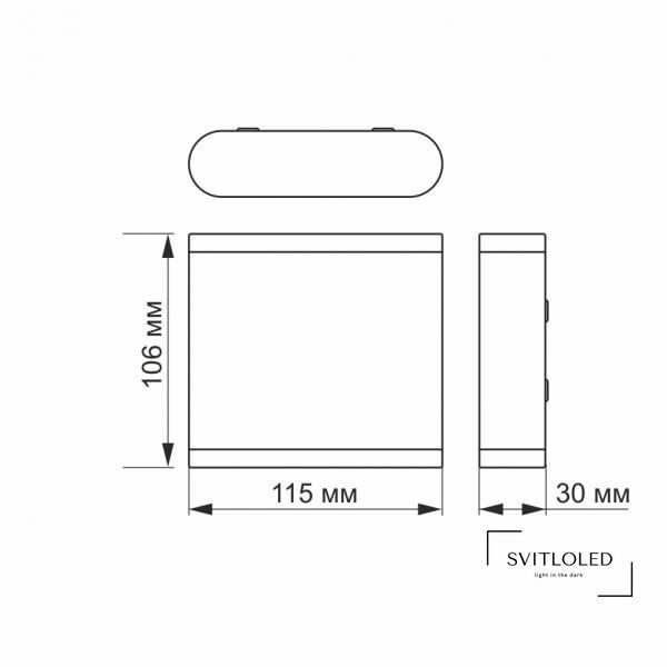 Світильник архітектурний Videx AR06 IP54 6 Вт 2700 K Чорний (26542)