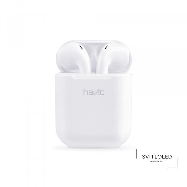 Безпровідні навушники Havit TW932 TWS 30mAh х 2 Білий (25997), Бездротові, Bluetooth V5.0, Вакуумні, Білий, 20Hz~20KHz, 8, 22dB, 10, 32, 3, 2