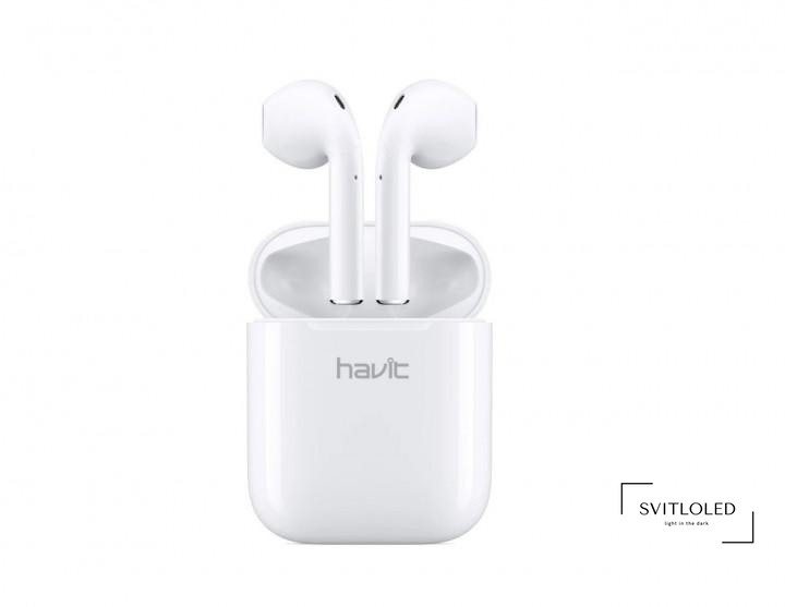 Безпровідні навушники Havit TW932 TWS 30mAh х 2 Білий (25997), Бездротові, Bluetooth V5.0, Вакуумні, Білий, 20Hz~20KHz, 8, 22dB, 10, 32, 3, 2