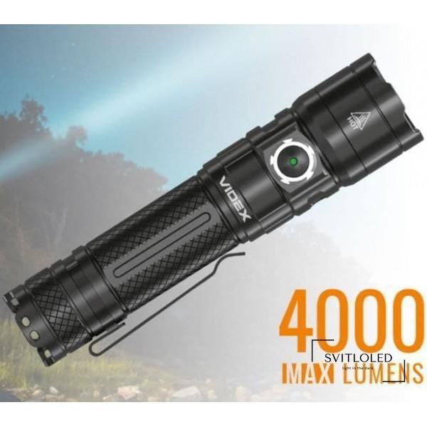 Ліхтарик ручний IP68 Videx VLF-A406 4000 Lm 6500 K 4000 mAh (26566)