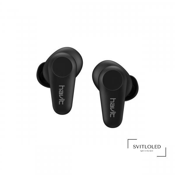 Безпровідні навушники Havit TW915 TWS 40mAh х 2 Чорний (26084), Бездротові, Bluetooth V5.0, Вакуумні, Чорний, 20Hz-20kHz, 10, 22dB, 10, 32, 6, 2