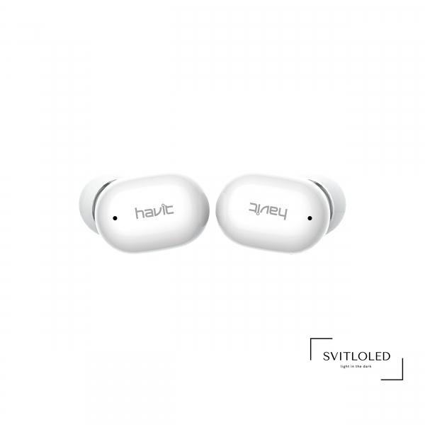 Безпровідні навушники Havit TW925 TWS Білий (26344), Бездротові, Bluetooth V5.0, Вакуумні, Білий, 20Hz~20KHz, 10, 22dB, 12, 32, 3, 2