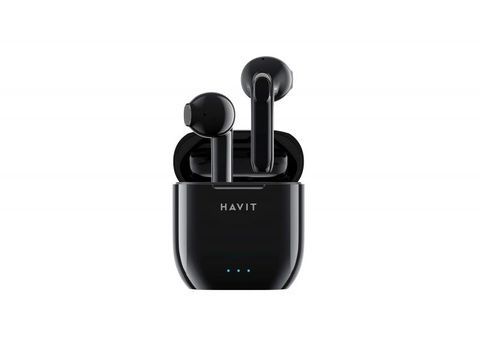 Безпровідні навушники Havit TW948 TWS 40mAh х 2 Чорний (26996), Бездротові, Bluetooth V5.0, Вакуумні, 40mAh, 400mAh, кейс акумулятор,  з вологозахистом,  з мікрофоном, Чорний, 20Hz~20KHz, 10, 22dB, 12, 32, 5, 1, кейс: 52,1mm х 46,5mm х 22,8mm, навушники: 38,7mm х17,8mm х17,8mm, IPX4