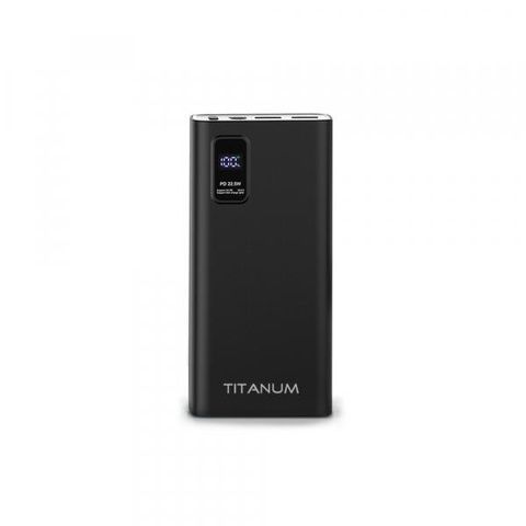 Повербанк Titanum 727S 20000 mAh 22,5 Вт Чорний (27362)