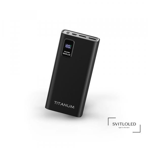 Повербанк Titanum 727S 20000 mAh 22,5 Вт Чорний (27362)