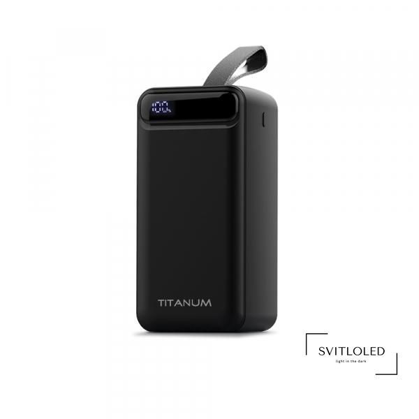 Повербанк Titanum 741 50000 mAh Чорний (27360)
