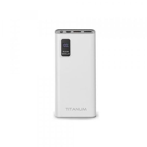Повербанк Titanum 727S 20000 mAh 22,5 Вт Білий (27363)