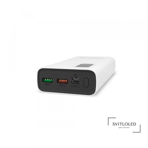 Повербанк Titanum 727S 20000 mAh 22,5 Вт Білий (27363)
