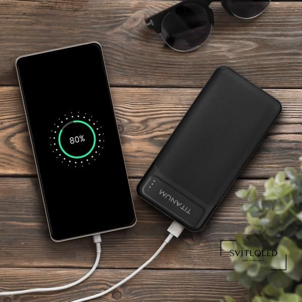 Павербанк Titanum 912 Чорний 10000 mAh (27354)