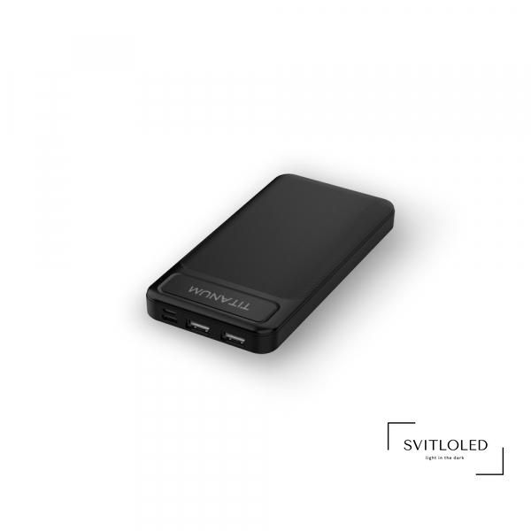 Павербанк Titanum 912 Чорний 10000 mAh (27354)