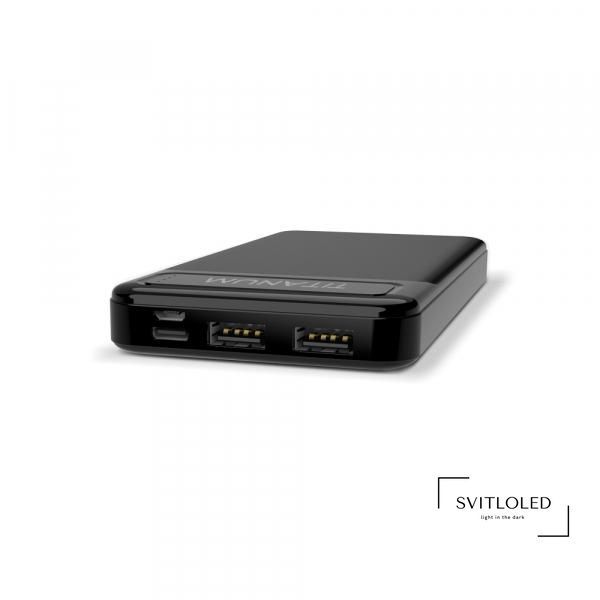 Павербанк Titanum 912 Чорний 10000 mAh (27354)