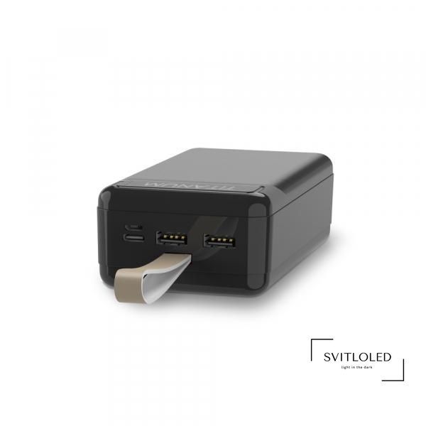 Повербанк Titanum 914 30000 mAh Чорний (27358)