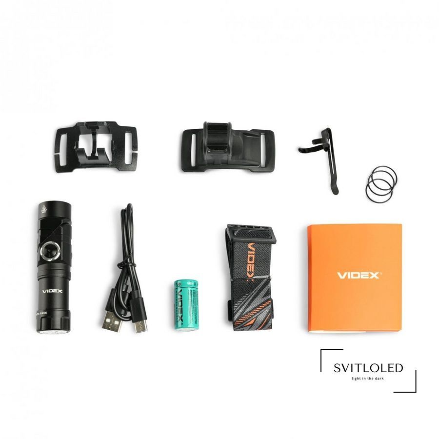 Ліхтарик IP66 Videx VLF-A244RH 600 Lm 5000 K Red (27526)