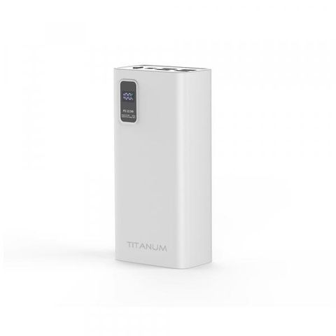 Повербанк Titanum 728S 30000 mAh 22,5 Вт Білий (27365)