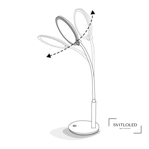 Настольная лампа Feron DE1730 16 Вт 5000К (40069)