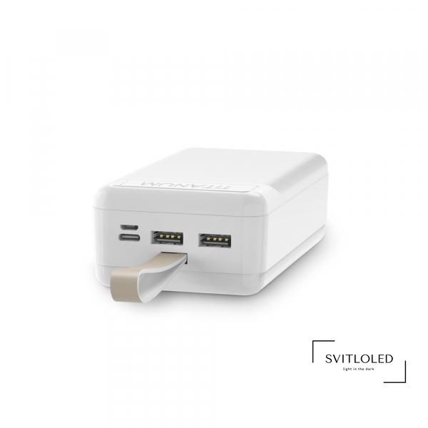 Повербанк Titanum 914 30000 mAh Білий (27359)