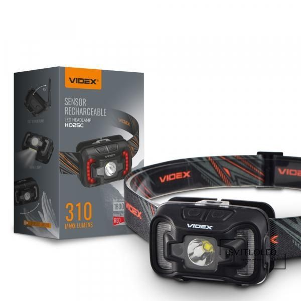 Ліхтар налобний Videx VLF-H025C 310 Lm 5000 K IP65 (26572)