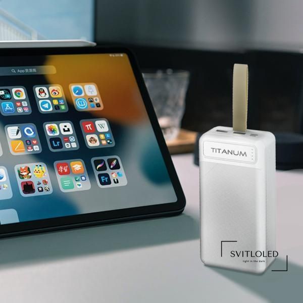 Повербанк Titanum 914 30000 mAh Білий (27359)