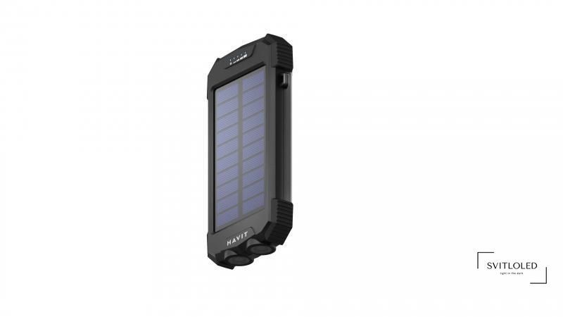 Повербанк захищений Havit PN-W05 із сонячною панеллю 10000 mAh (27423)