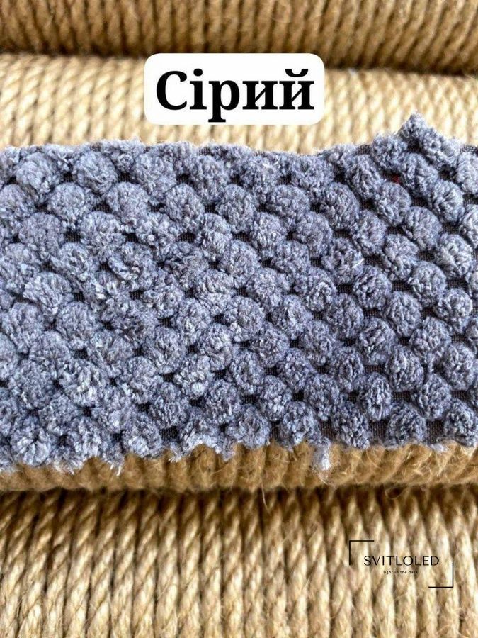 Кігтеточка з лежанкою для котів 61х40х40 см Сірий