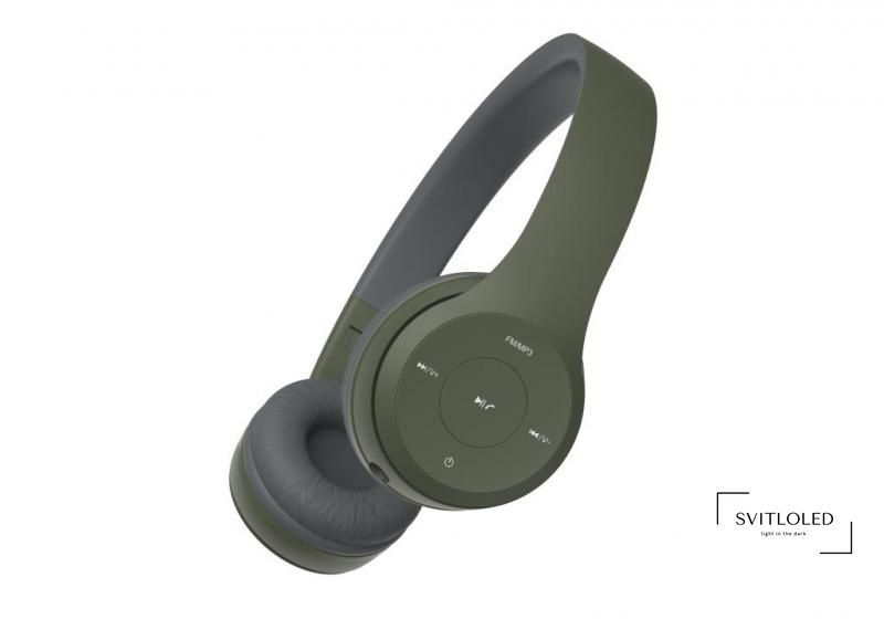 Безпровідні навушники Havit HV-H2575BT 250 mAh MicroSD FM Green (24878)