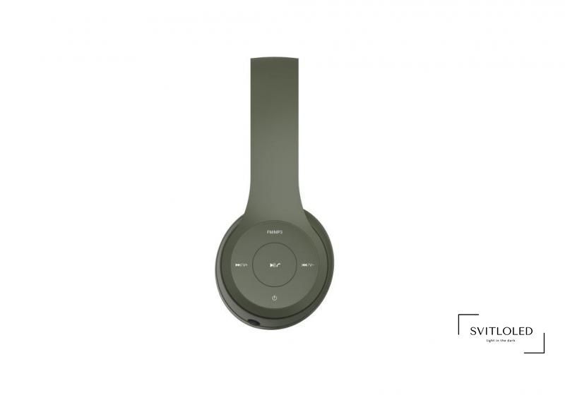 Безпровідні навушники Havit HV-H2575BT 250 mAh MicroSD FM Green (24878)