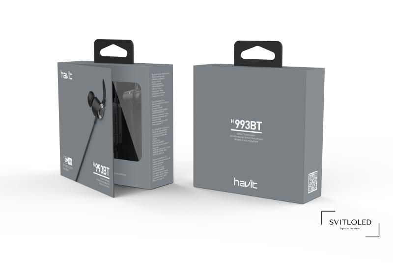 Безпровідні навушники з мікрофоном Havit HV-H993BT 110 mAh Чорні (25117)
