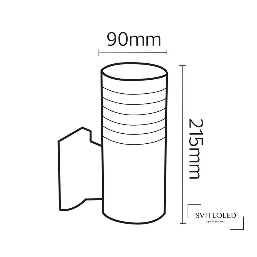 Фасадний вуличний світильник під лампу Е27 Horoz Palmera-1 Чорний (075-018-0001-010)