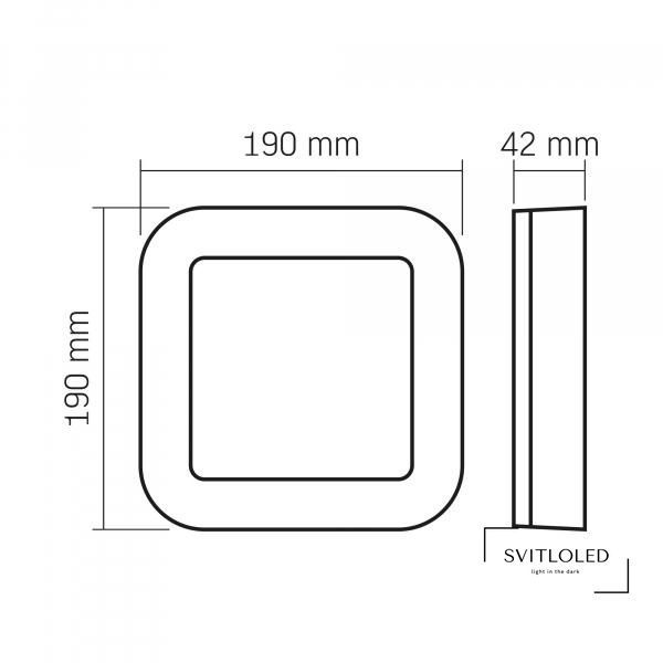 Вуличний світильник Videx ART IP65 15 Вт 5000 K Чорний (27812)