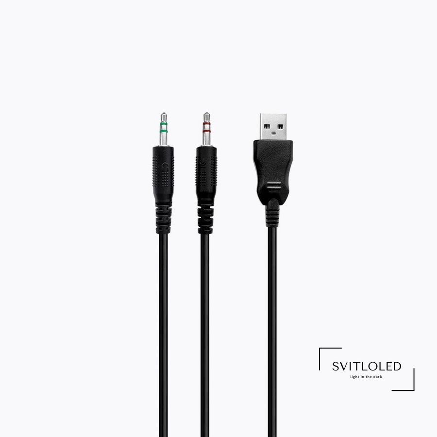 Навушники з мікрофоном Havit HV-H2239d USB + 3,5 мм (24290)