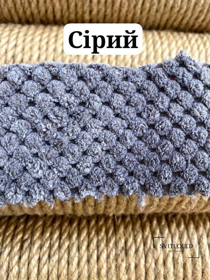 Кігтеточка стовпчик на підставці (джут) 65х30х30 см Сірий